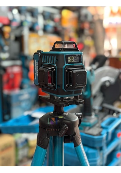 Dijital Göstergeli Tripod Ayak+ Lazer Terazi 16 Cizgi Taşıma Cantalı Hkt940