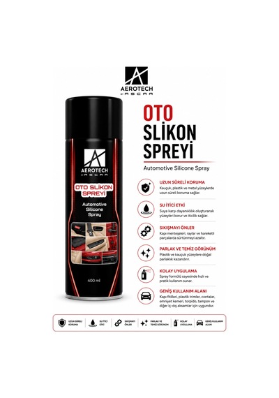 Aerotech Oto Silikon Spreyi 400 Ml