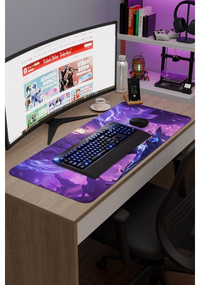Ori And The Will Of The Wisps Dikişli Kauçuk Oyuncu Mousepad V1 - 90x40 Xxl Gaming Mouse Pad