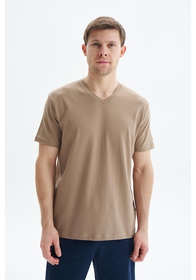 AR-MA Arma Erkek Regular Fit Basic Süprem V Yaka Tişört Y29344472102 Gri-bej G8 Gri