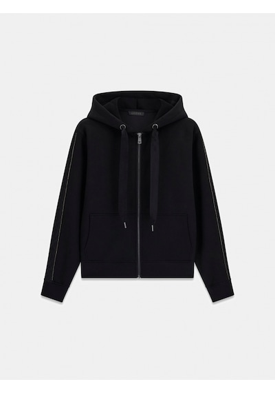 Guess Yeni Kapüşonlu Scuba Kadın Siyah Eşofman Üstü W6yq16k4354-jblk