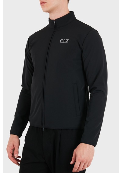 Ea7 Logolu Regular Fit Dik Yaka Fermuarlı Sweat Erkek Sweat 7m002481 Af26523 Uc001 Siyah