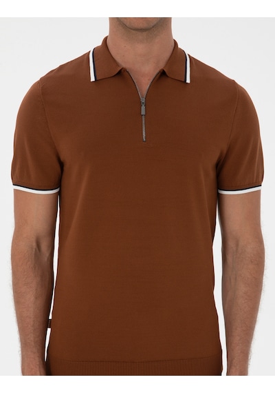 Pierre Cardin Erkek Pas Kazak /triko 50315745-vr040 Açık Turuncu