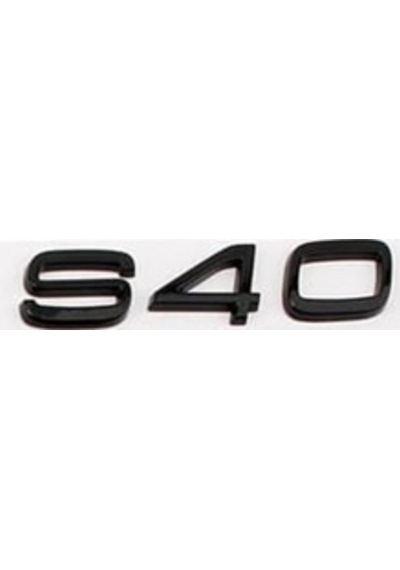 Volvo Uyumlu S40 Siyah Yazı