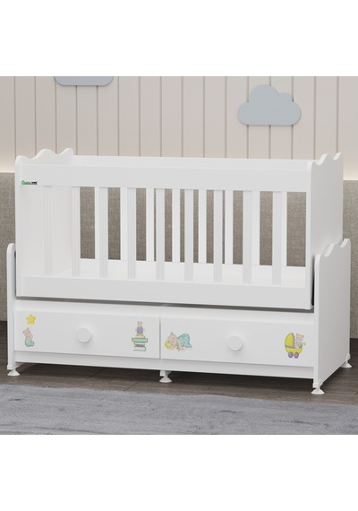 Elegant Yıldız 4 Bebek Odası Takımı - Ayıcık Beyaz