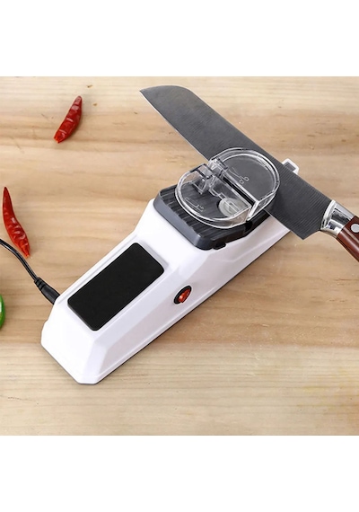 Ayt Sunup Bıçak Bileme Makinesi Usb Elektronik Masat Bıçak Satır Bileme Aleti Cihazı Siyah