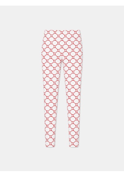 Xint Ekru Esnek Dokulu Slim Fit Tayt 470521