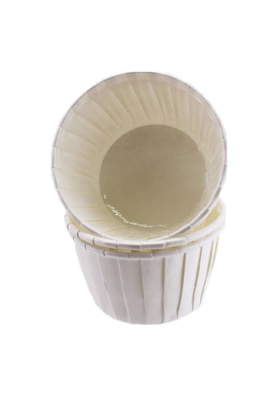 Cupcake Kalıbı Orta Boy Düz Renk 50x39 Mm 100 Adet Beyaz