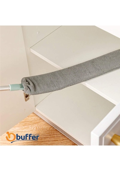 Sihirli Mikrofiber Başlıklı Girintili Yüzey Dip Köşe Raf Temizleme Mopu Toz Alma Fırçası Çok Renkli