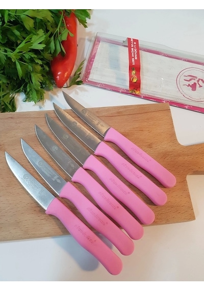 Sürbisa Meyve Takımı Pembe 6'lı 61007 7.0 Cm Çok Renkli