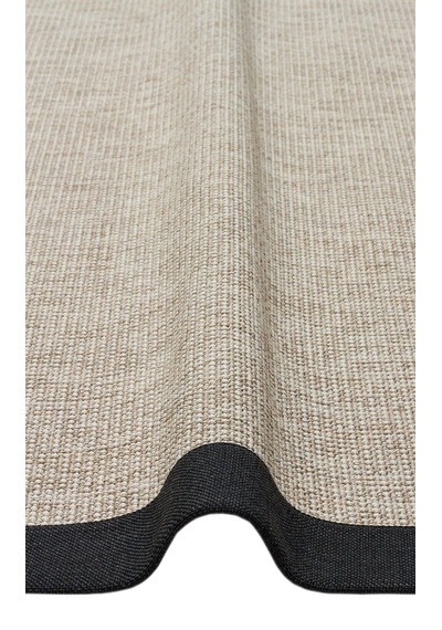 Bespoky Modern Düz Koridor Halısı Kilim Ekru - Vizon Kahve