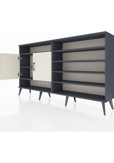 Arges Konsol 7 Raflı 2 Kapaklı 176x30x99 Antrasit-aytaşı/çam Antrasit-aytaşı/çam Arges Konsol 7 Raflı 2 Kapaklı 176x30x99 Antrasit-aytaşı/çam Antrasit-aytaşı/çam