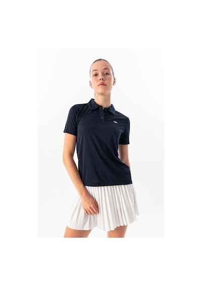 Maraton Regular Kadın Polo Yaka Navy T-shirt Lacivert