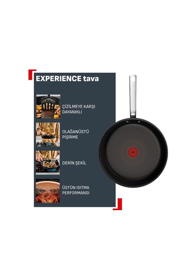 Experience Fusion Core 9x Tava - 24 Cm Yapışmaz Kaplama, Paslanmaz Çelik Diğer