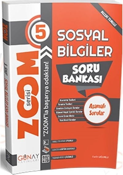 5. Sınıf Sosyal Bilgiler Zoom Soru Bankası Günay Yayınları