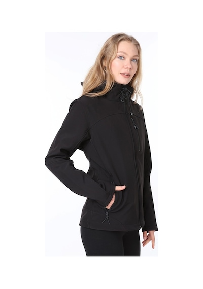Ghassy Co.Kadın Su Rüzgar Geçirmez Softshell Mavi Spor Mont 500518795