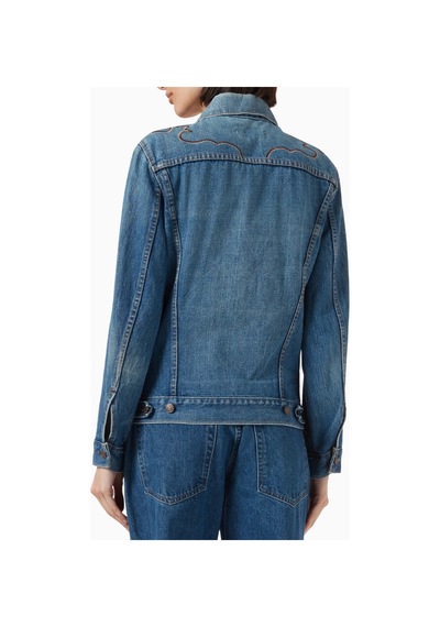 Hacker Denim Eb Denim Rodeo Vintage Denim Ceket, Zamansız Lüks Ve Modern Americana Mavi