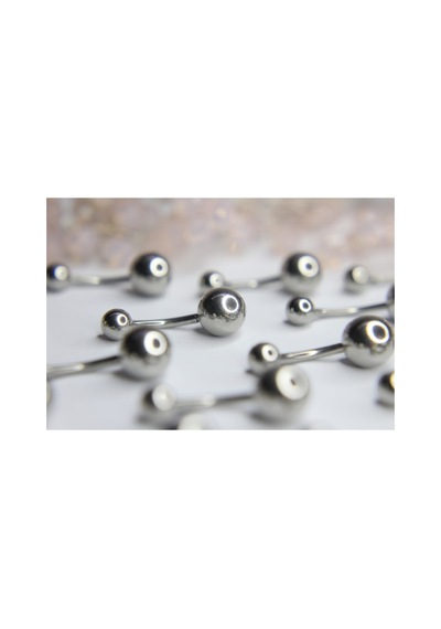 Gümüş Top Göbek Piercing Gümüş
