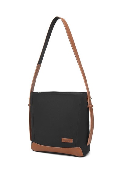 Kanvas Kumaş Kadın Omuz Çantası Smart Bags 1331 Siyah