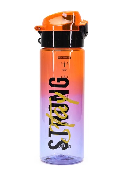 Su Matarası Tritan Geniş Ağız Su Şişesi Strong Spor Matarası Suluğu Bpasız 550 Ml Turuncu 0100