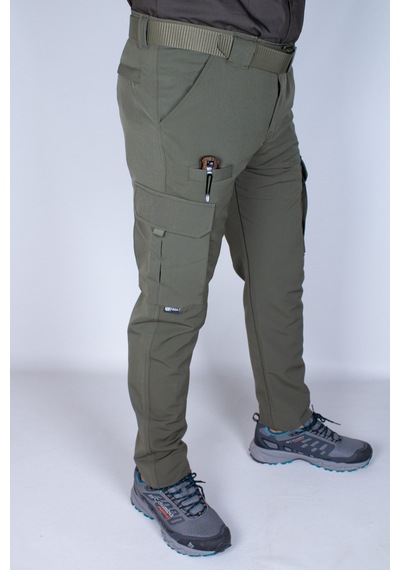 Nikbin 2 Adet Taktik Outdoor Pantolon Likralı Yazlık Siyah-hakiyeşil Çok Renkli