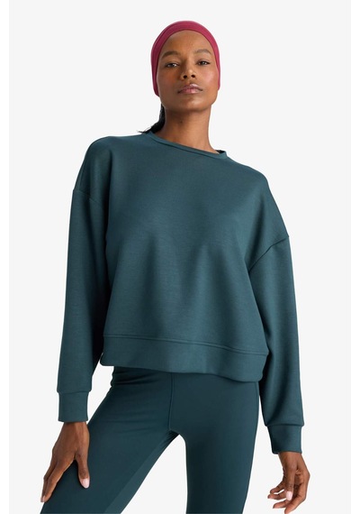 Defacto Defactofit Oversize Geniş Kalıp Bisiklet Yaka Modal Ultra Soft Sweatshirt E8954ax25augn1051 Yeşil-gn1051 Defacto Defactofit Oversize Geniş Kalıp Bisiklet Yaka Modal Ultra Soft Sweatshirt E8954ax25augn1051 Yeşil-gn1051