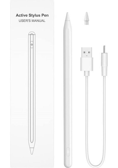 Apple Uyumlu iPad  10.2 9.Nesil Avuç İçi Algılamayan Eğime Duyarlı Kalem