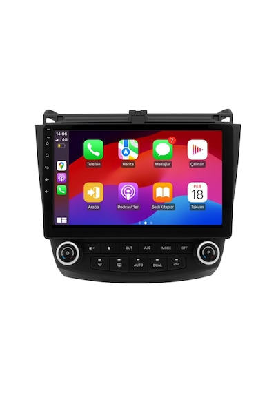 Honda Accord Android Multimedya Sistemi 4-64 Cadence 2003-2008 +360 Kamera 9"
