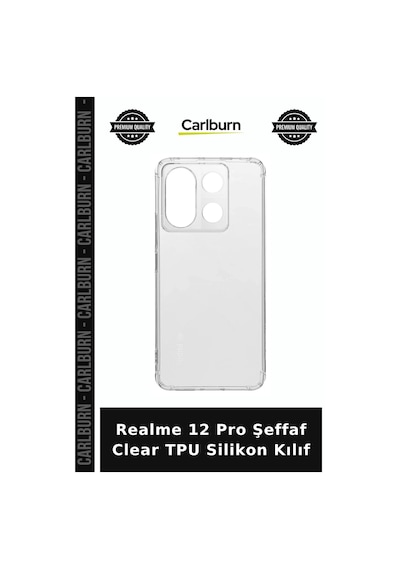 Realme 12 Pro Şeffaf Clear Tpu Silikon Kılıf Mobil Koruma Cep Koruyucu Akıllı Telefon çok renkli