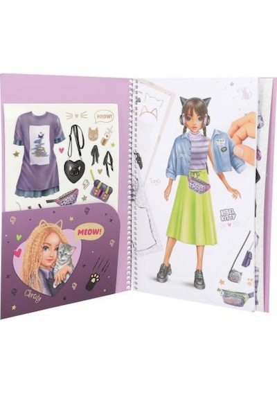 Top Model Dress Me Up Büyük Çıkartma Kitabı - Rebel Kıtty