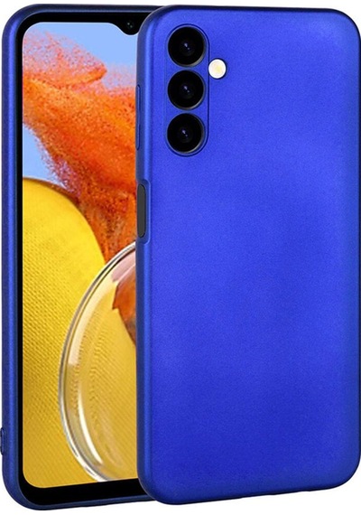 Galaxy M14 Kılıf Zore Premier Silikon Kapak Saks Mavi