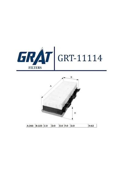Hava Filtresi Tırnaklı Grat 11114 Renault Clio Iı / Kangoo 1998+ Oem 7701044101