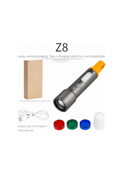 El Feneri X723 Cb-x723 Taktik Feneri Askeri Meşale Çok Renkli