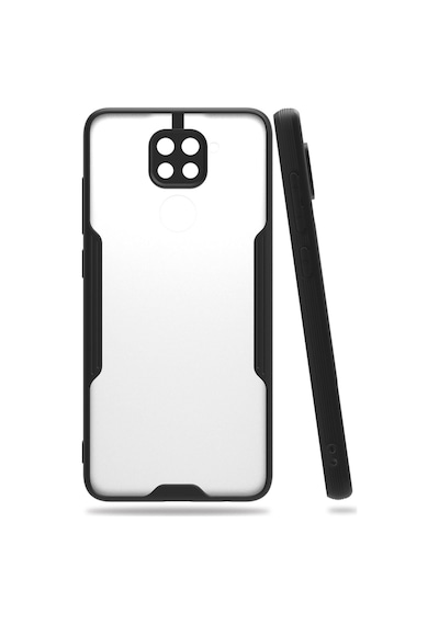 Redmi Note 9 Kılıf Platin Silikon - Siyah Çok Renkli