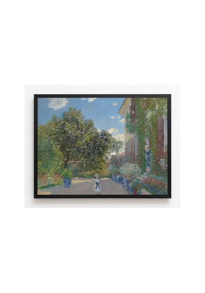 Botanik Monet Argenteuil'deki Evi Çerçevesiz Poster 21x30 Cm A4 Botanik Doğa Tarihi Duvar Dekoru