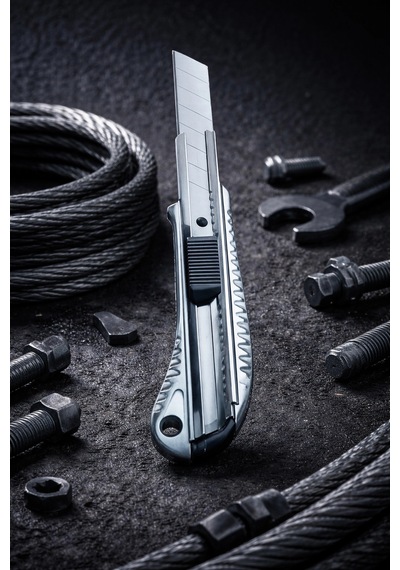 Alveta Endüstriyel Maket Bıçağı Metal Gövdeli Lutz Blades Bıçaklı Profesyonel Dayanıklı Falçata