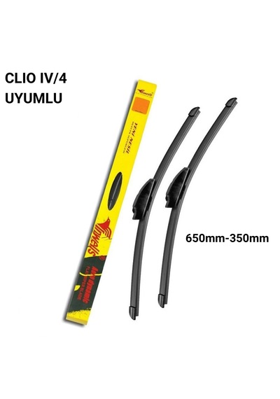 Renault Clio 4 /clio Iv Uyumlu Muz Silecek Takımı - 650 Mm / 350 Mm Sürücü + Yolcu