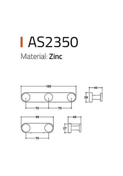Duvara Monte Askılık 170 Mm Saten - Aas2350 0170 Nbm-nbm Diğer