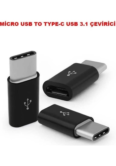 Usb 3.1 Type-c To Mikro Usb Şarj Çevirici Dönüştürücü Adaptör