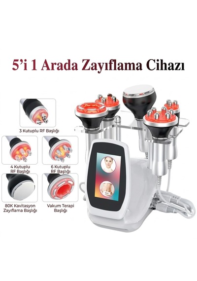 Zeelux Profesyonel 80k Ultrasonik Kavitasyon & Vakum Rf Masaj Cihazı - 5'i 1 Arada Vücut Şekillendirme Ve Cilt Sıkılaştırma