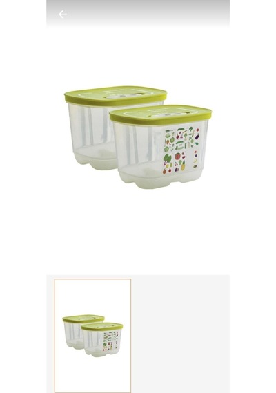 Tupperware Tupperaware Sera Buzdolabı Saklama Kabı Dikey 2 X 18 L Çok Renkli