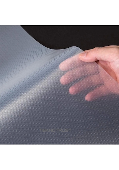 Mutfak Kaydırmaz Şeffaf Raflık Kaymaz Dolap Içi Çekmece Örtüsü Pvc 45x300 Cm Koruyucu Eva Kalın Çok Renkli