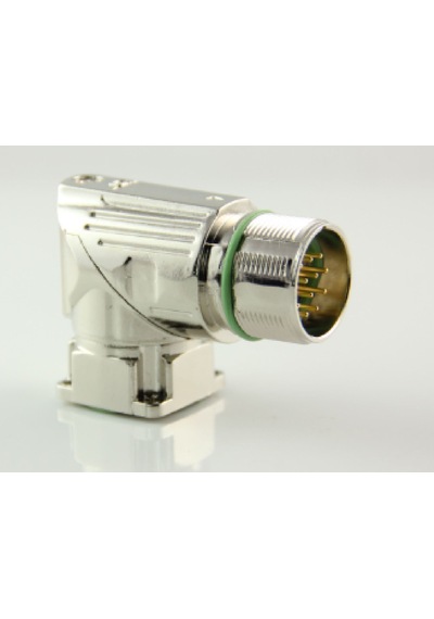 Maojwei M623-12d ,m23/12-pin Açılı Erkek Servo Enkoder Konnektör