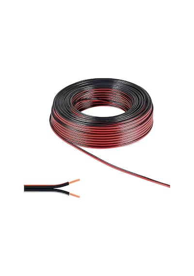 10 Metre 2x0.75 Elektrik Tesisat Bitişik Yassı Hoparlör Kablosu