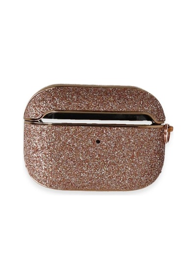 Apple Uyumlu AirPods Pro 2 2.nesil Spell Simli Kılıf - Rose Gold Arka Kapak