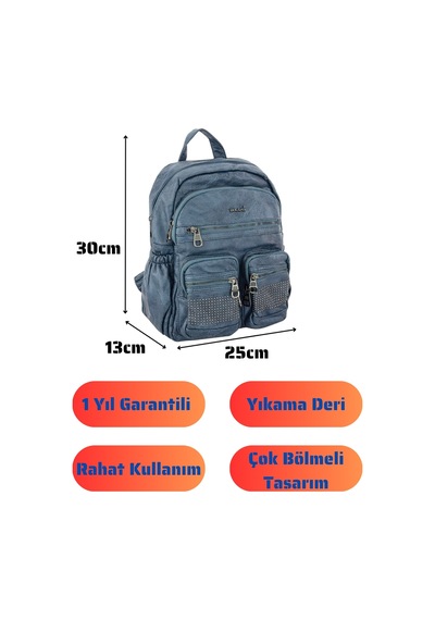 Louisiana Polo Bolsas Kadın Sırt Çanta Mavi 1026 Mavi