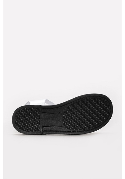 Fast Step Hakiki Deri Kadın Klasik Sandalet 710za793 Beyaz