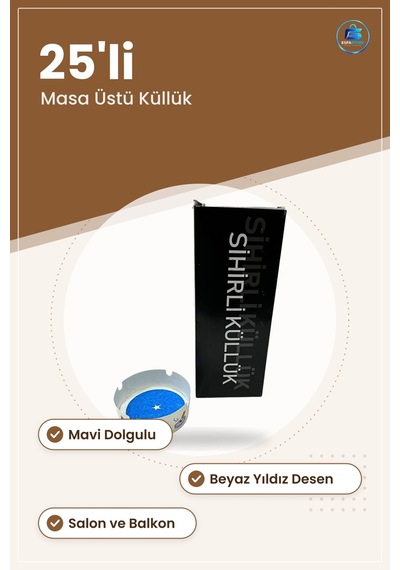 Sihirli Küllük 25'li Masa Üstü Dekoratif Ev Dekorasyon Salon Balk