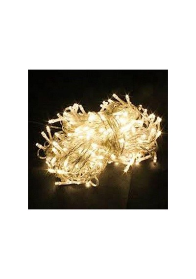 10m Günışığı 100 Led Fişli Noel Parti Yılbaşı Ağaç Dekoratif Aydınlatma Lambası Animasyonlu Süsleme Beyaz