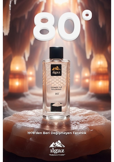 Ilgaz Çankırı Tuz Kolonyası 3'lü Set 80 Derece 400 Ml Elegance Series